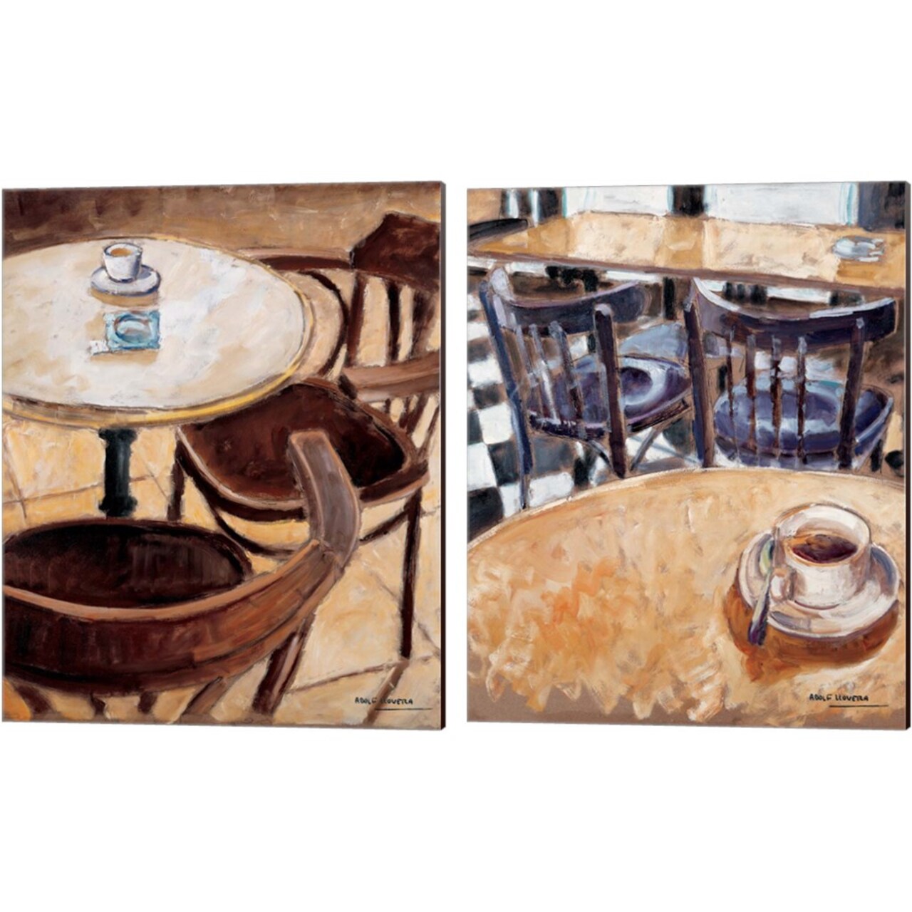 Together Forever by Adolf Llovera 12" x 15" Canvas Wall Art (Set of 2)